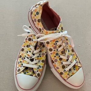 Converse Multicolor Polka Dot Sneakers NWOT size 10